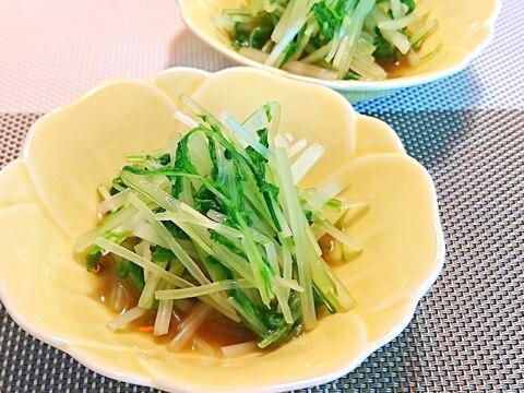 水菜の辛子和え